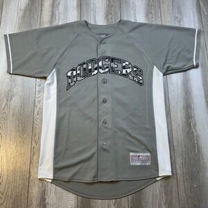 Los Angeles Dodgers Jersey Medium Gray Camo Andre Ethier Genuine Merchandise